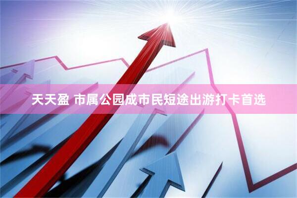 天天盈 市属公园成市民短途出游打卡首选
