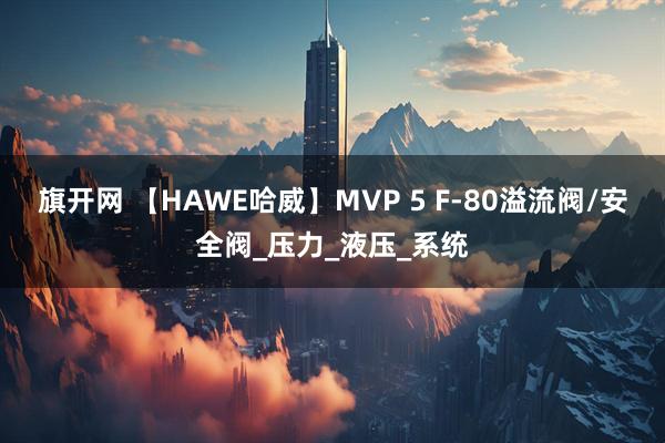 旗开网 【HAWE哈威】MVP 5 F-80溢流阀/安全阀_压力_液压_系统